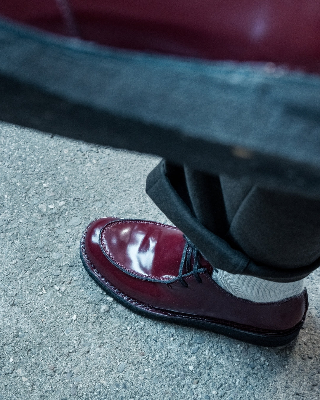 EWALDI BASSE - CUIR POLIDO BORDEAUX
