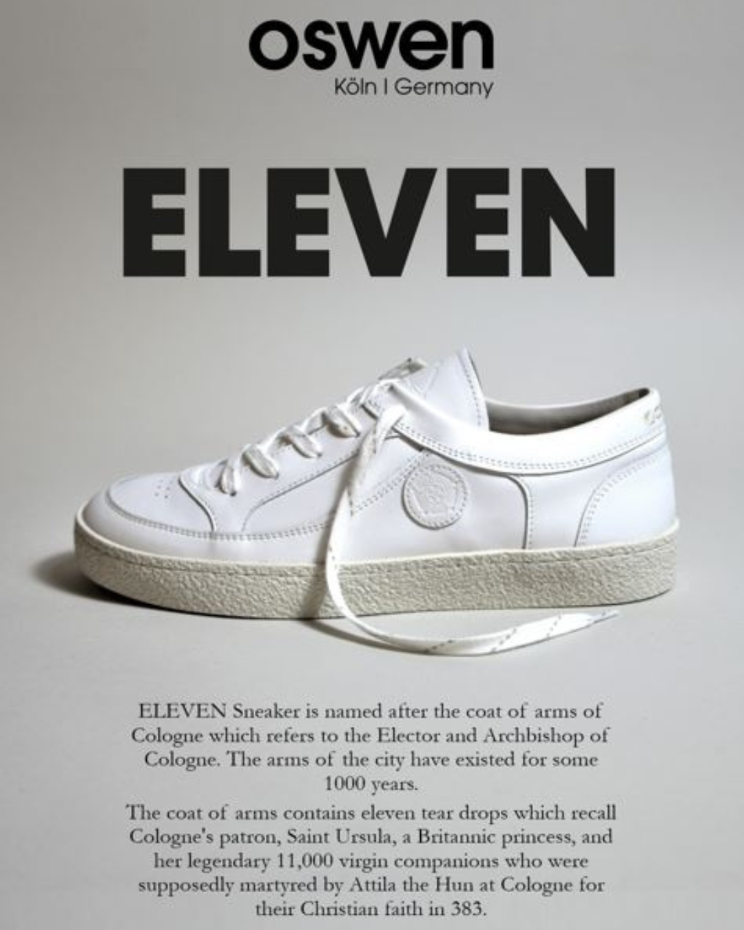 ELEVEN Sneaker OPTIQUE CUIR BLANC